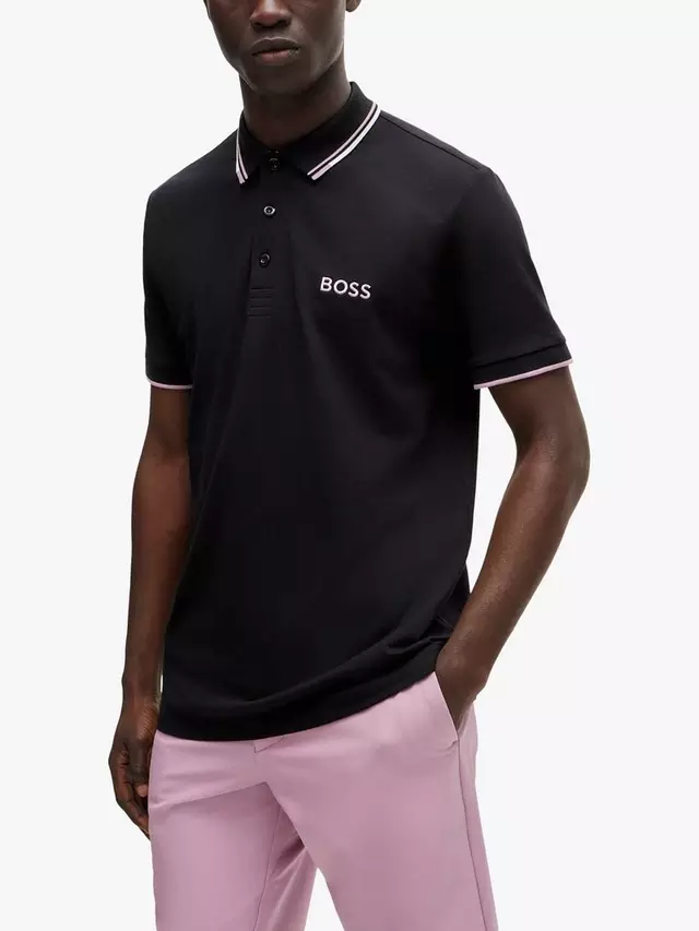 

Поло HUGO BOSS BOSS Active Stretch Paddy Pro, цвет dark blue