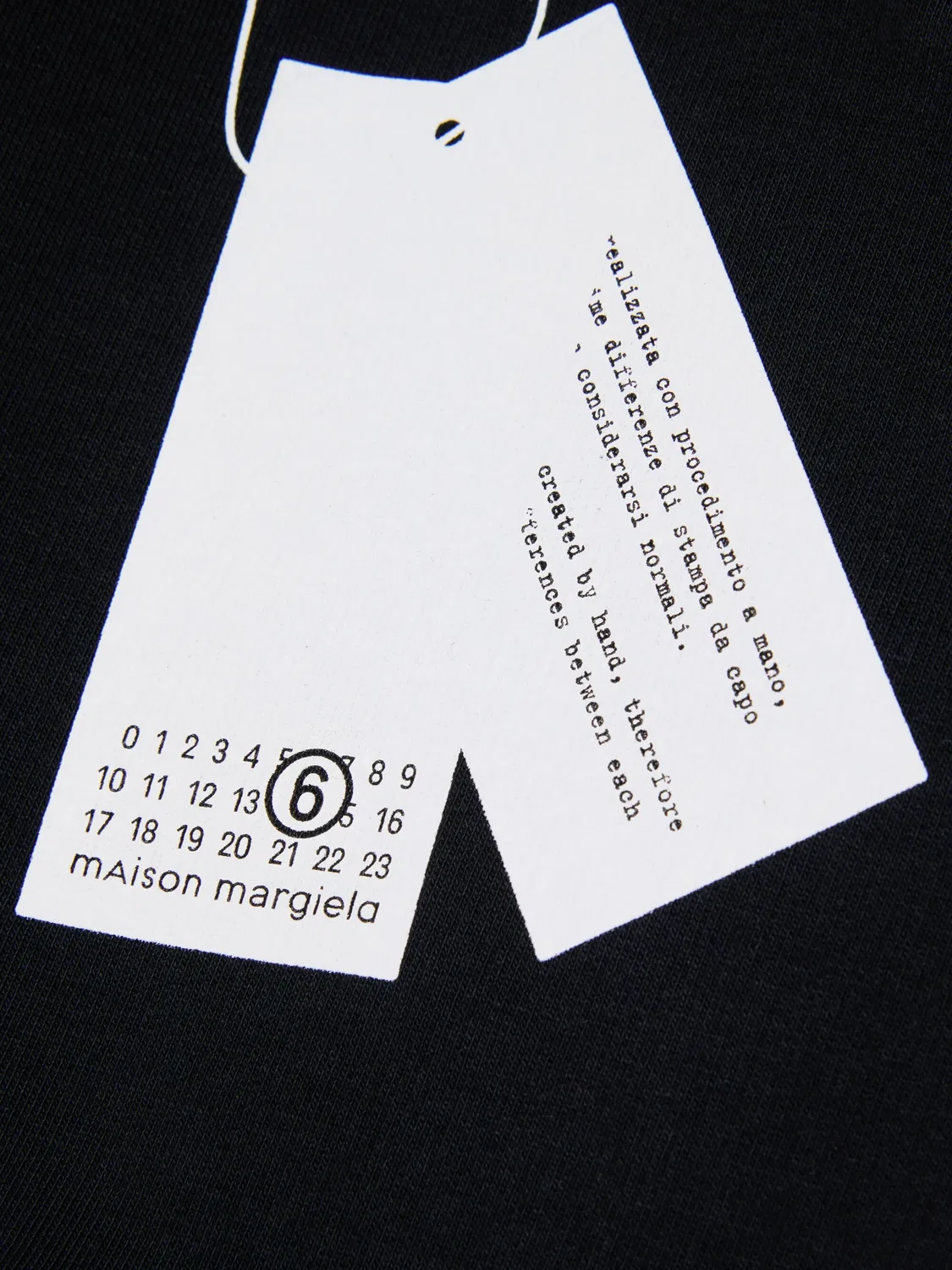 MM6 Maison Margiela Свитшот с круглым вырезом черный — фото 2
