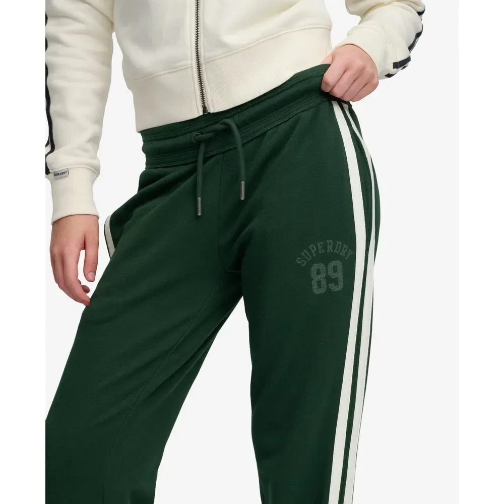 Женские спортивные брюки клеш с принтом Athletic Essential Stripe Flare Superdry, Green — фото 4