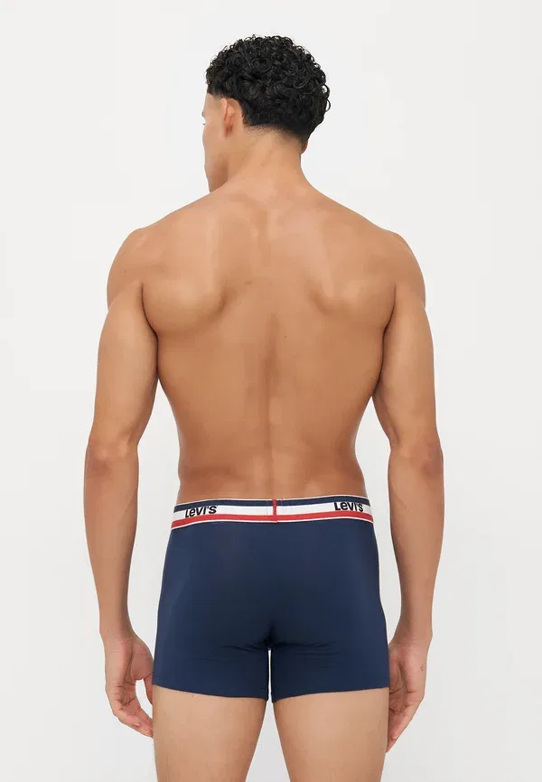 Комплект из двух мужских боксерских трусов с логотипом Levi'S, синий/серый — фото 2