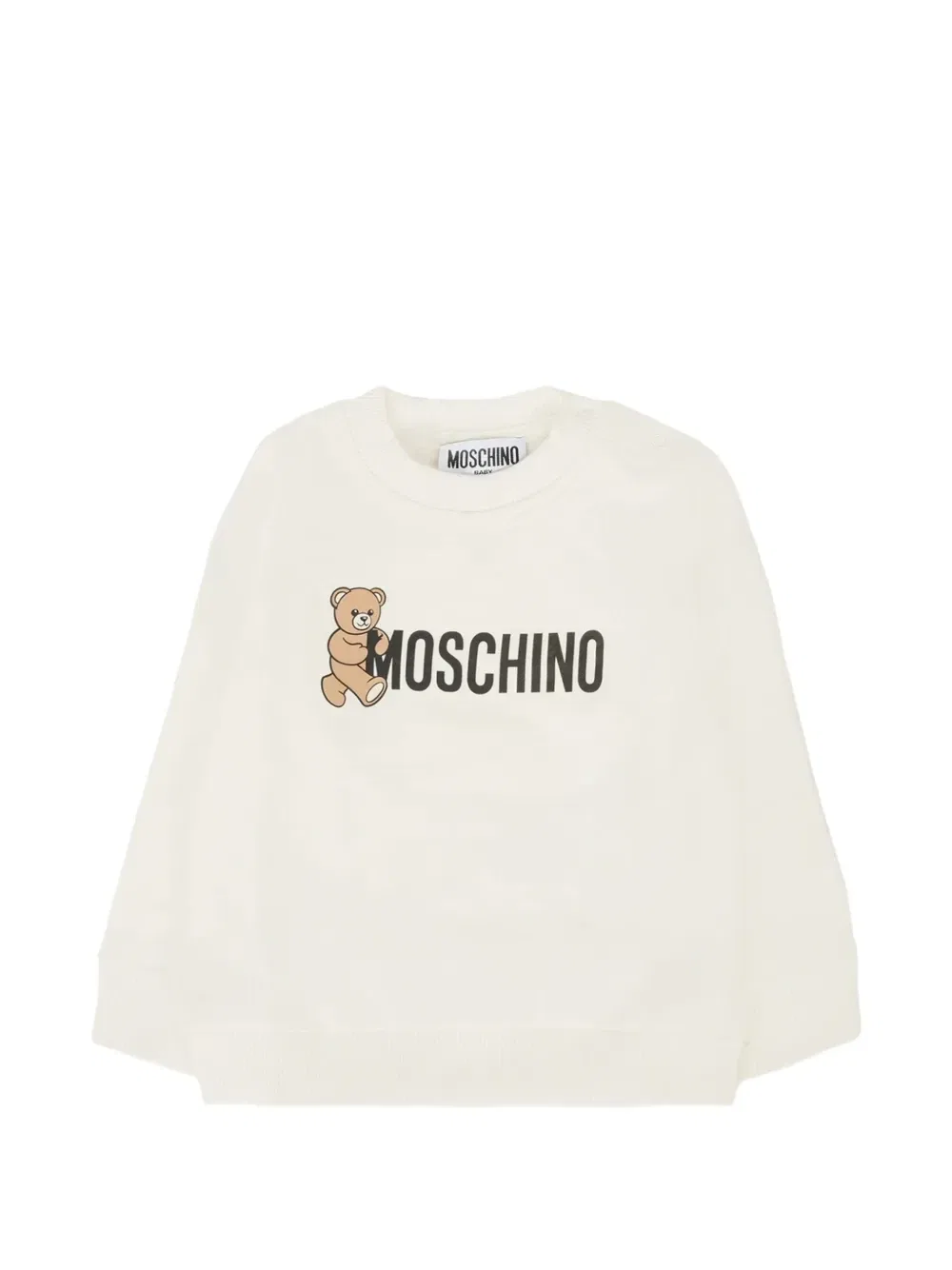 Толстовка Teddy Bear с логотипом Moschino Kids, белый