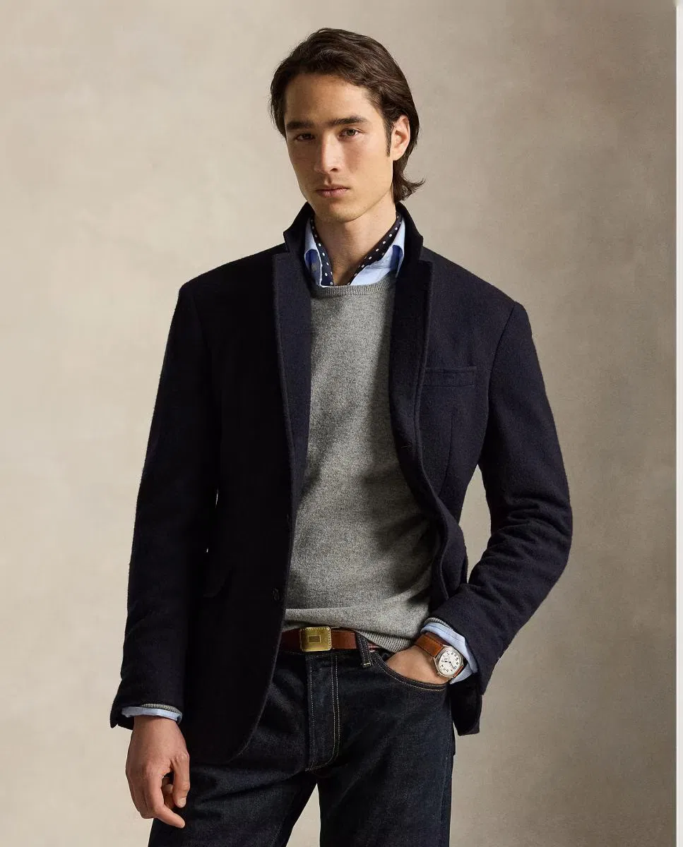 Мужский джемпер, Crouton Tostado Jaspeado, Polo Ralph Lauren, серый
