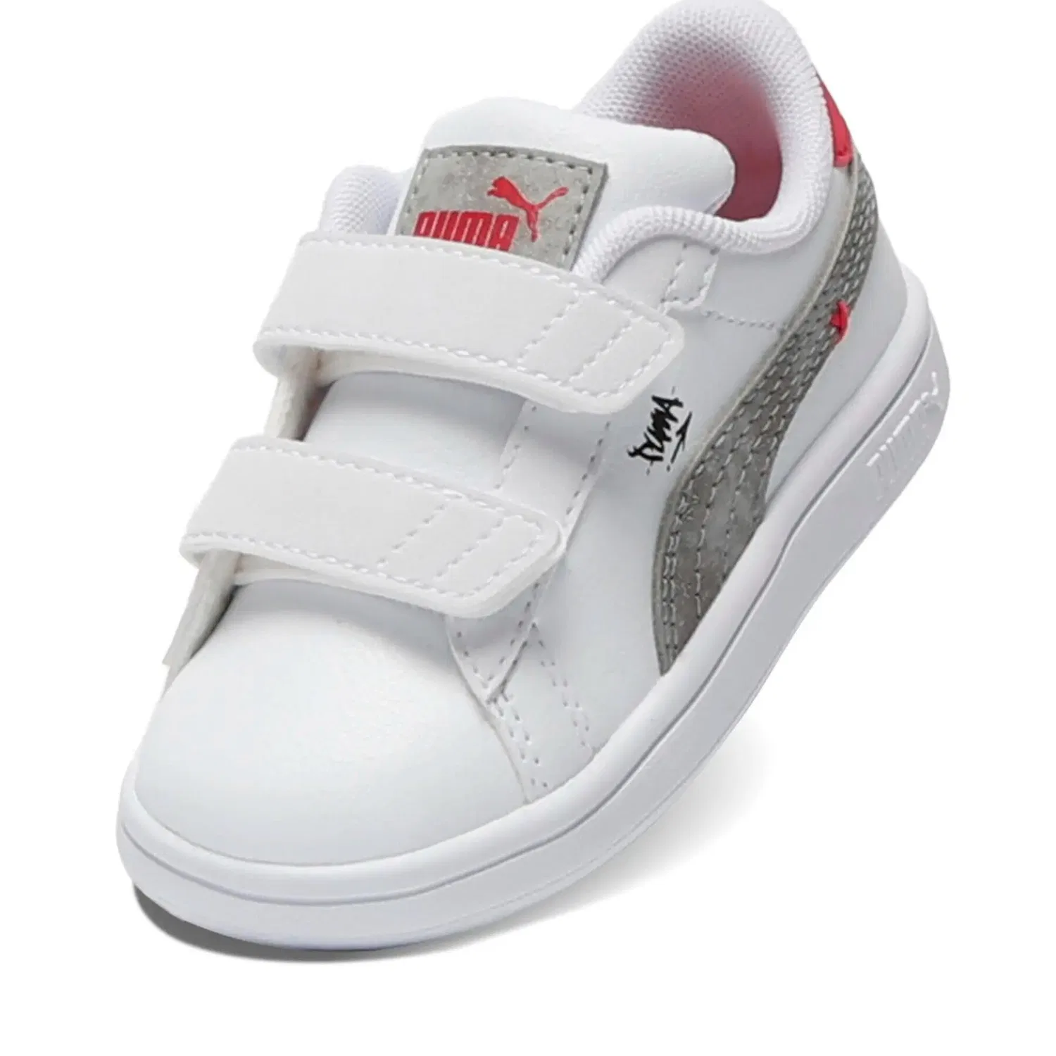 Детские кроссовки Puma Smash 3.0 MID 90s V, Weiss — фото 4
