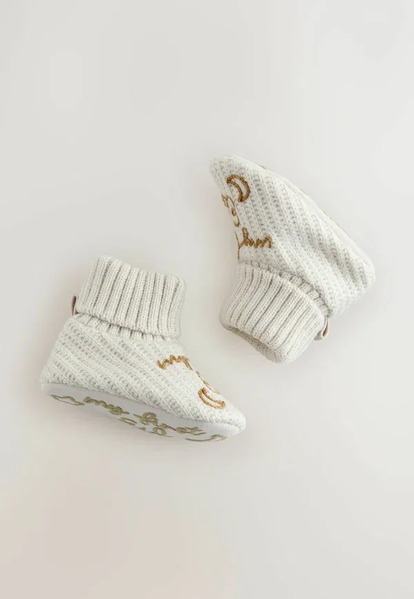 Пинетки с эластичной вставкой First Shoes Next neutral, нейтральный — фото 3