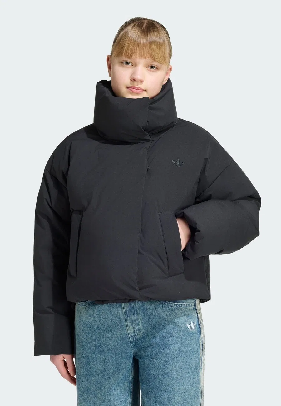 Зимняя куртка ADIDAS ORIGINALS 'OVERSIZED PUFFER' черного цвета — фото 2