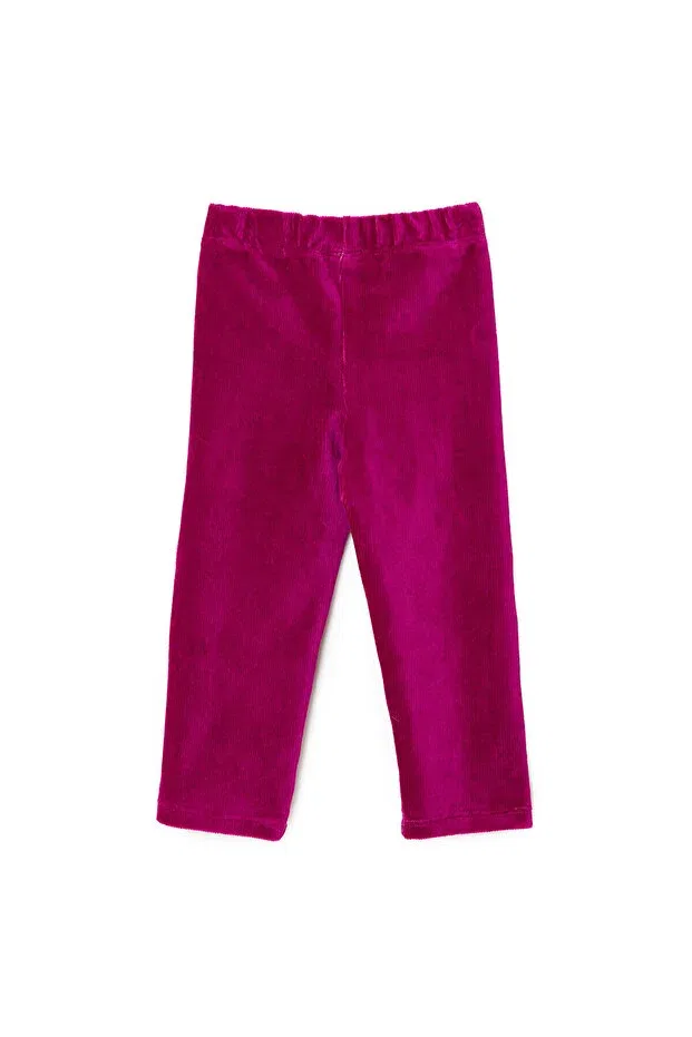 Детские леггинсы для девочек вельветовые Hellobaby Ebebek Hello Baby, Fuchsia — фото 2