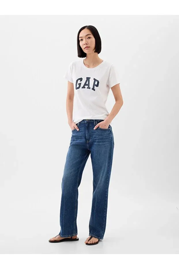 Женская футболка с принтом Gap, Off-White — фото 3