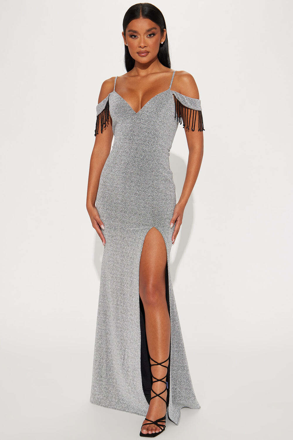 

Платье Fashion Nova MF21310, серебряный, Серый, Платье Fashion Nova MF21310, серебряный