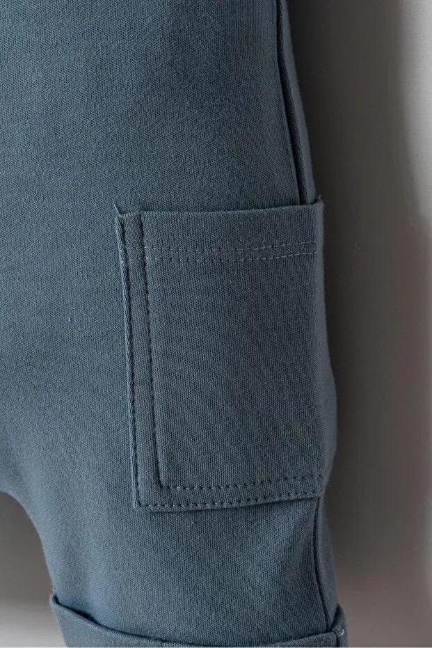 Детский комбинезон для мальчиков хлопковый U.S. Polo Assn., Soft Green — фото 3