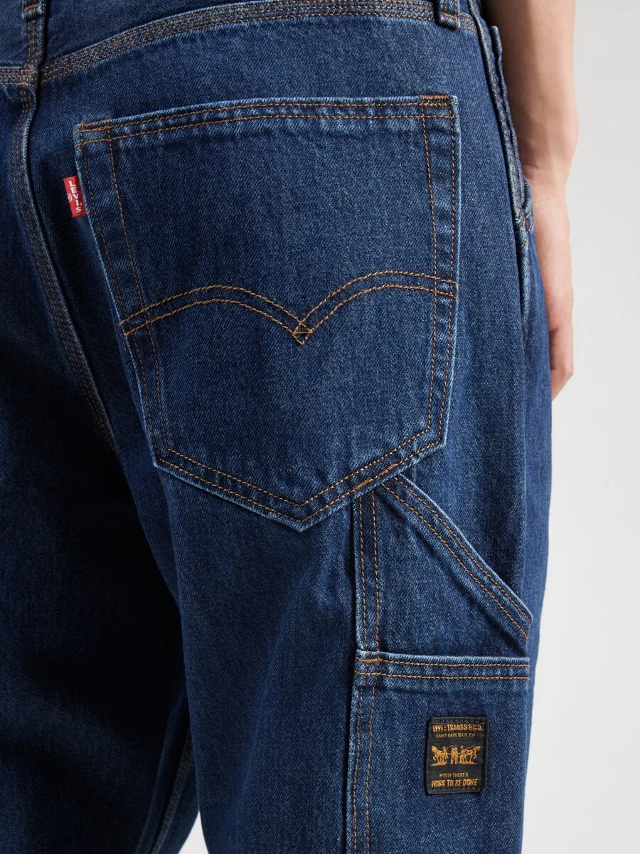 Джинсы LEVI'S свободного кроя '568 Loose Strt Carpenter' темно-синего цвета — фото 3