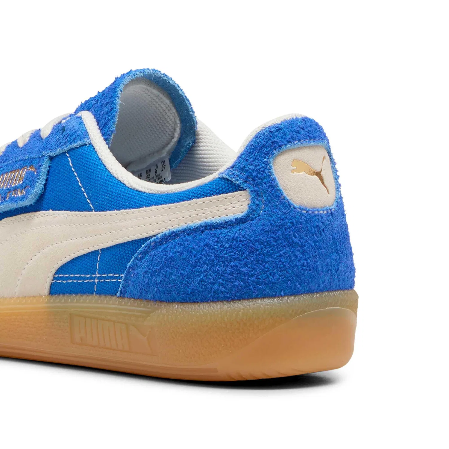 Детские кроссовки для девочек с принтом PUMA Palermo Vintage, Blue — фото 4