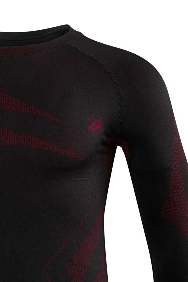 Детский комплект термобелья для девочек бесшовный heatwave seamless baselayer set 2As, Black — фото 3