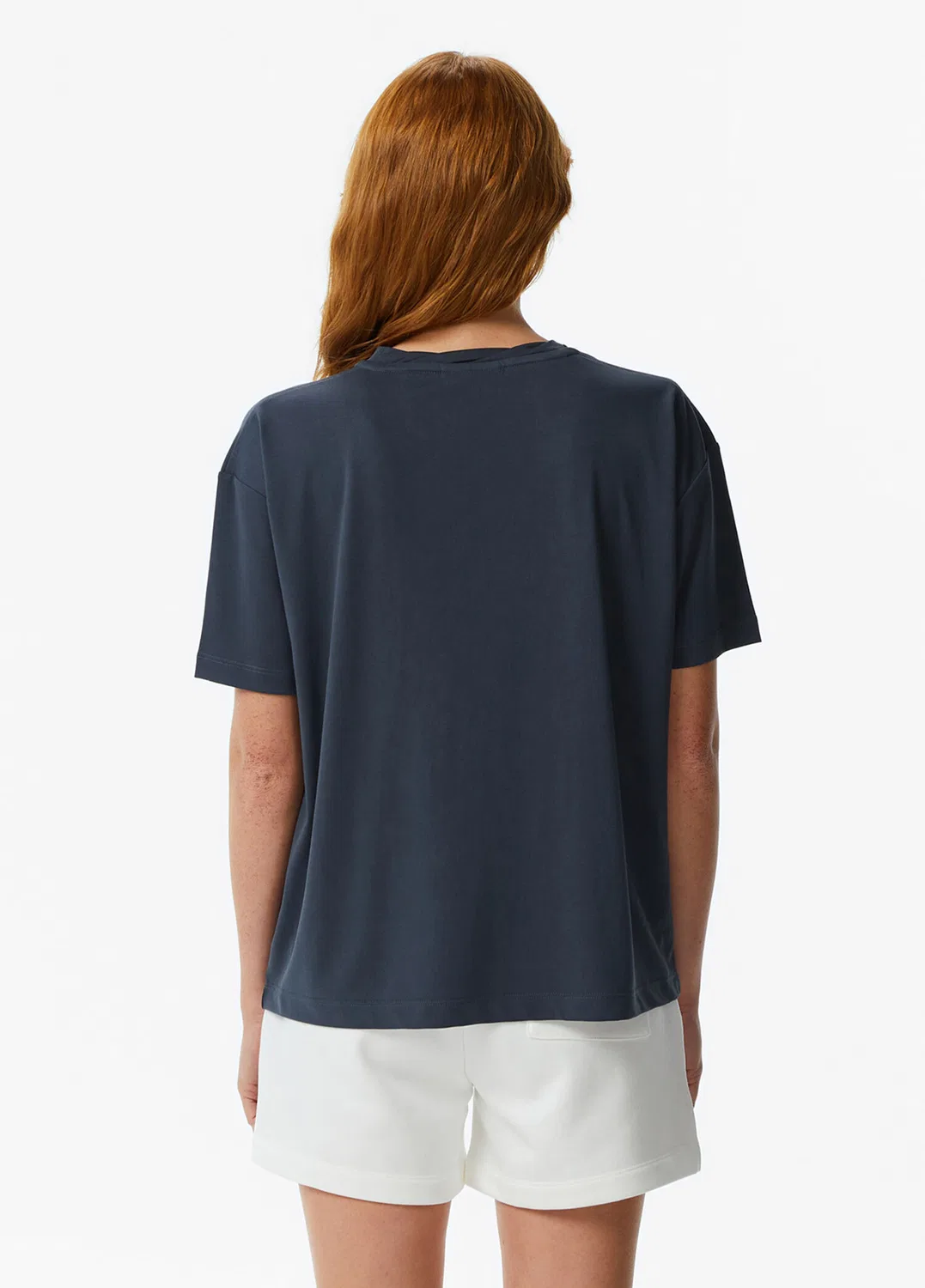 Футболка женская Lacoste Relaxed Fit, серая — фото 3
