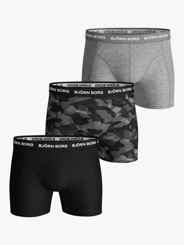 

Хлопчатобумажные эластичные плавки Björn Borg, цвет Grey Mid