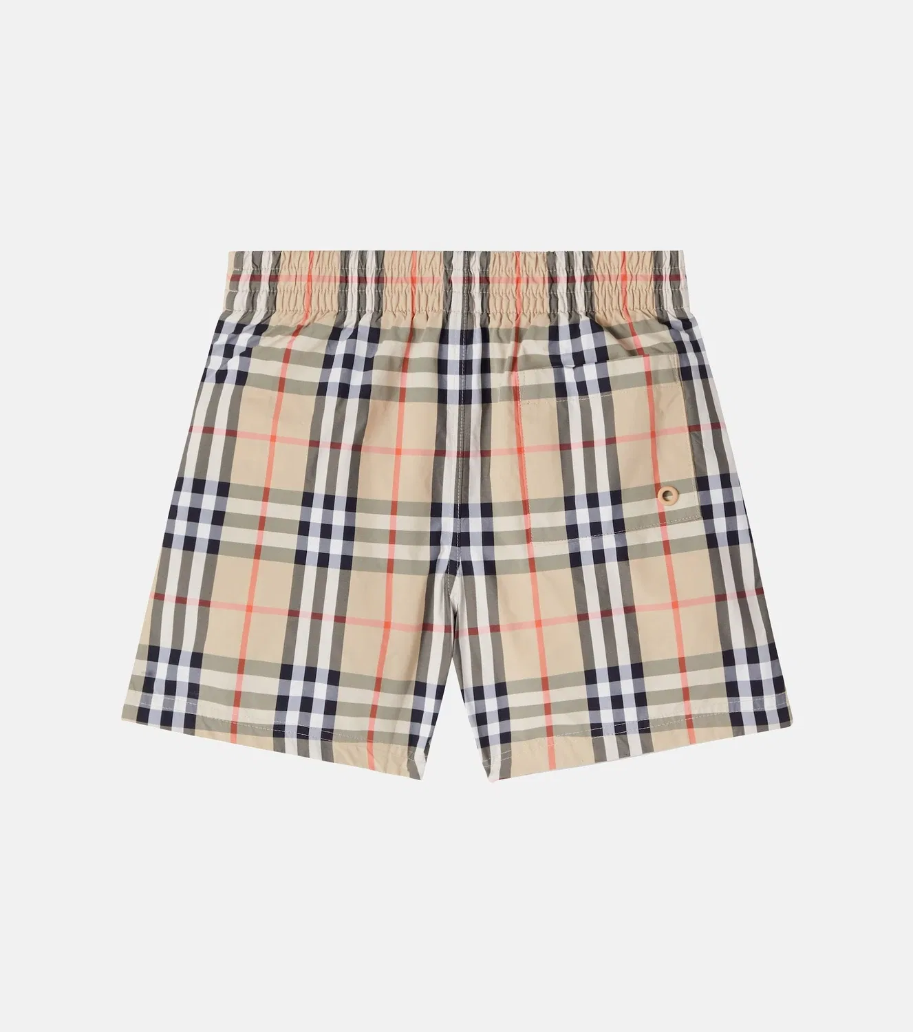 Плавки в клетку Burberry Kids, бежевый — фото 2