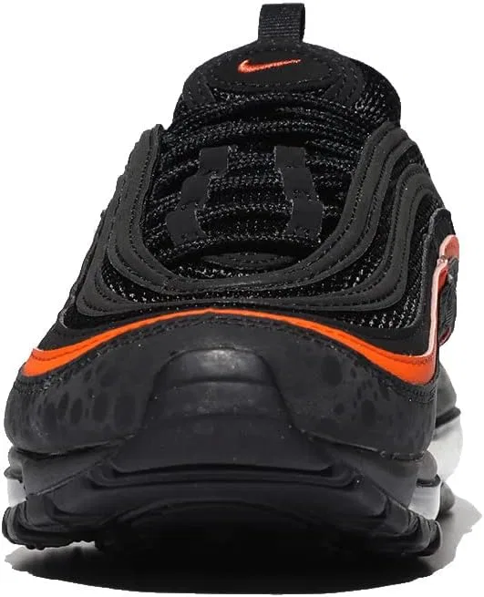 Детские кроссовки для мальчиков Air Max 97 Nike, Black/Black/Safety Orange — фото 2