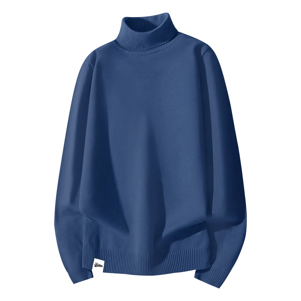 Детский пуловер с воротником-стойкой базовый Tonlion, Heather Navy