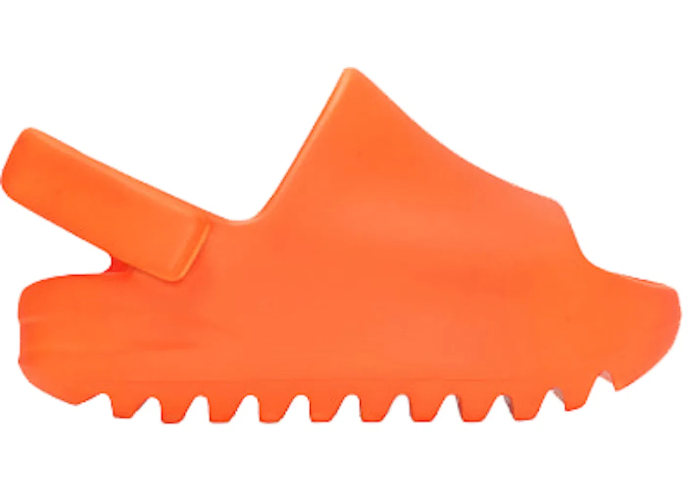Детские сандалии-слайды с открытым носом Yeezy Slide Adidas, Enflame Orange