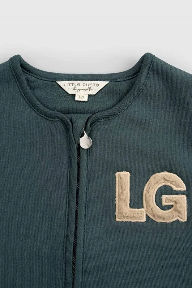 Детская куртка для девочек хлопковое Little Gusto, Green — фото 3