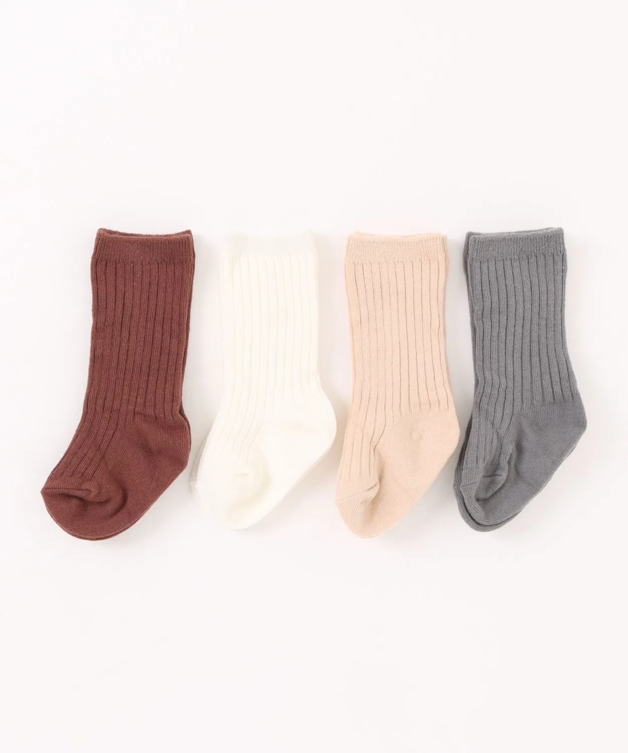 Детский комплект носков с принтом Quincy Mae, Ivory, Shell, Dusty Blue, Plum