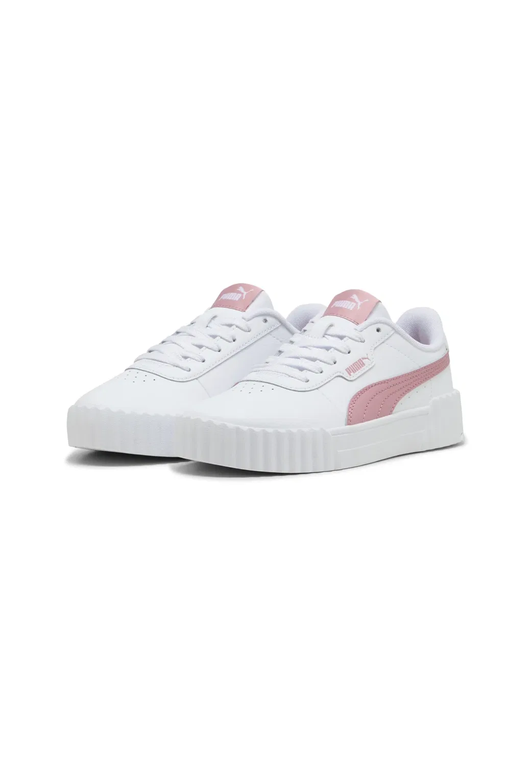 Кроссовки Carina 3.0 jr унисекс Puma, White-Dusky Rosewood — фото 2