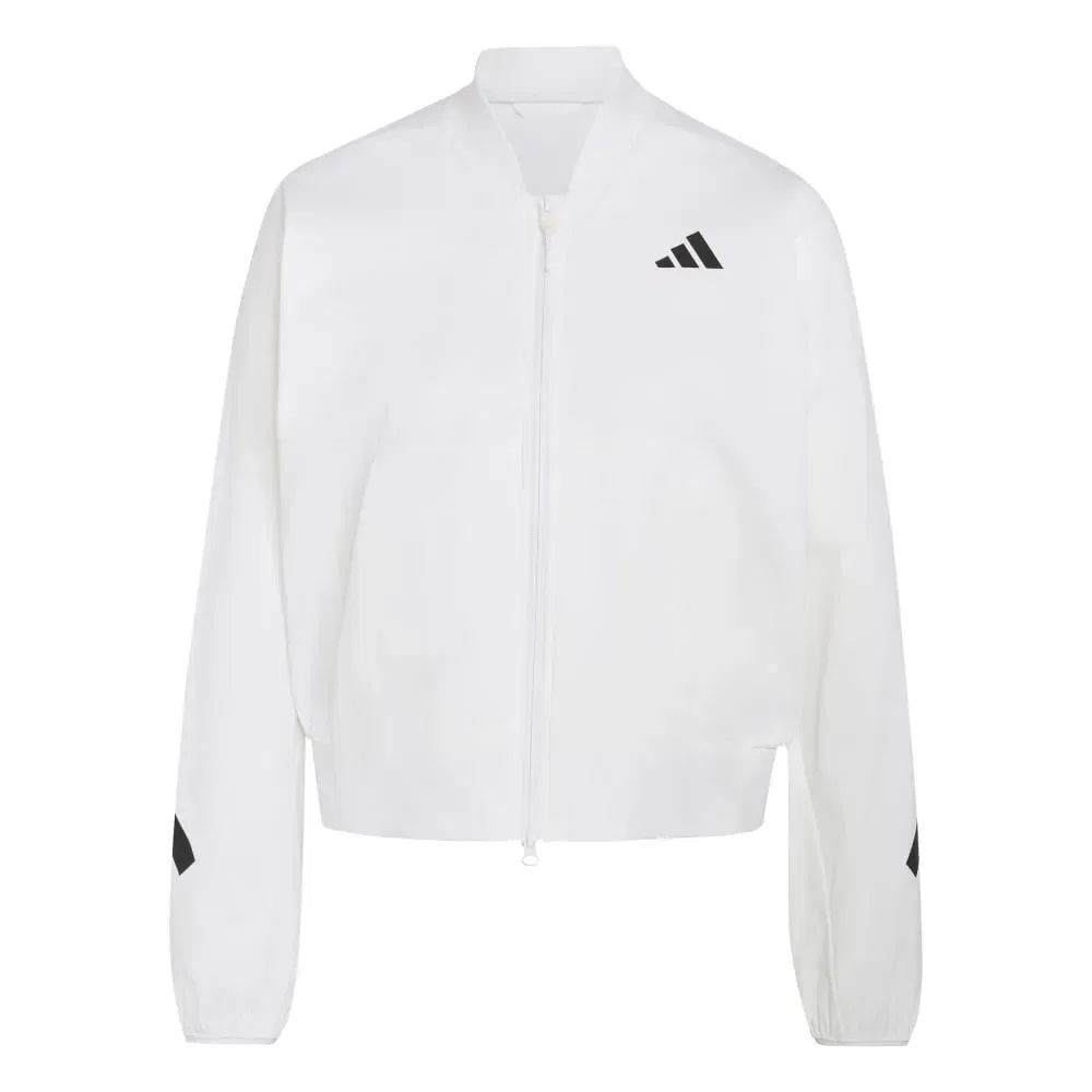 Куртка-бомбер тканая ZNE Adidas, белый — фото 3