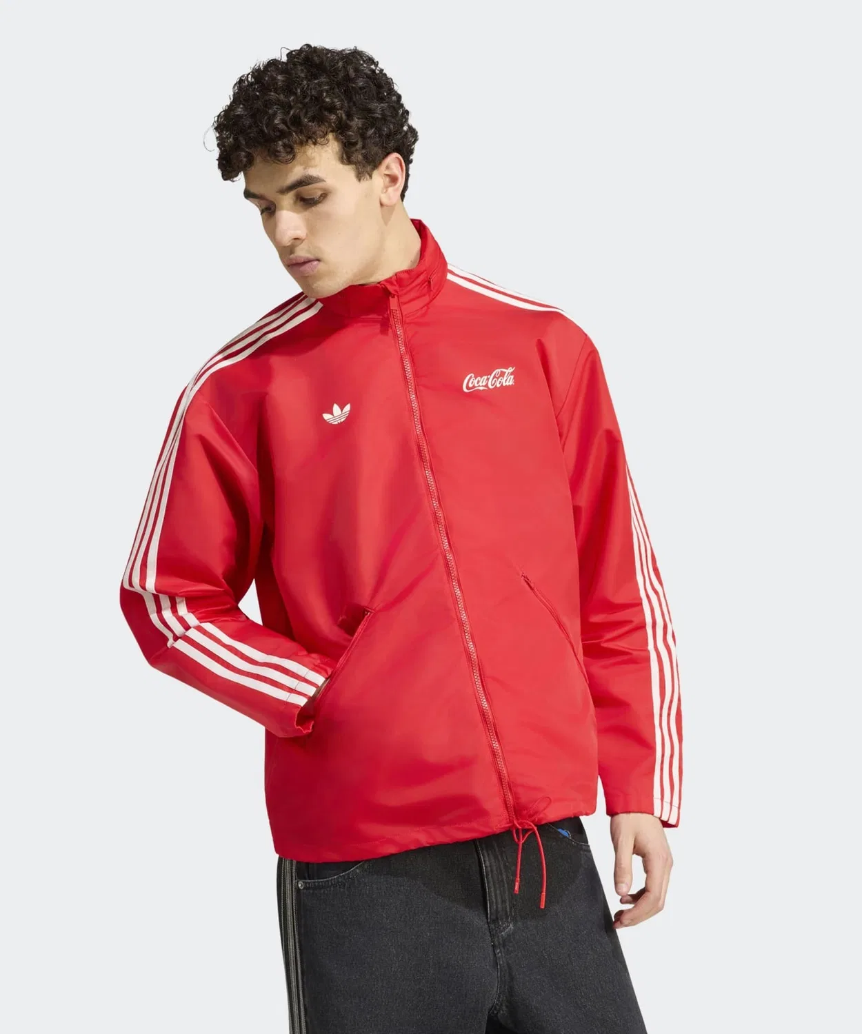 Мужская куртка из нейлона с принтом Coca-Cola Classic Sport Nike Adidas Originals, Red