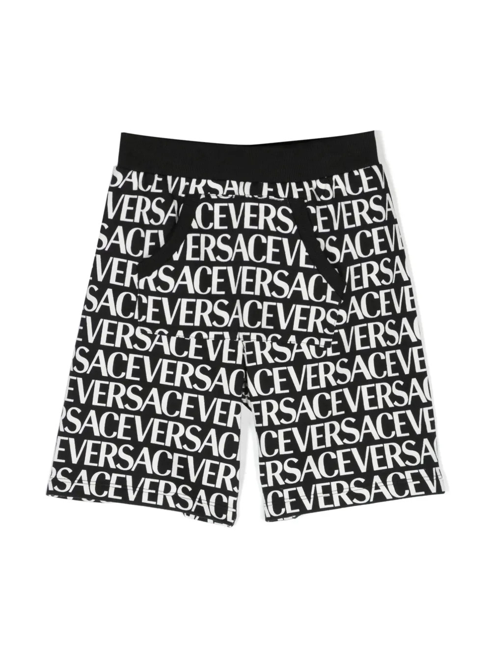

Спортивные шорты с логотипом Versace Kids, черный