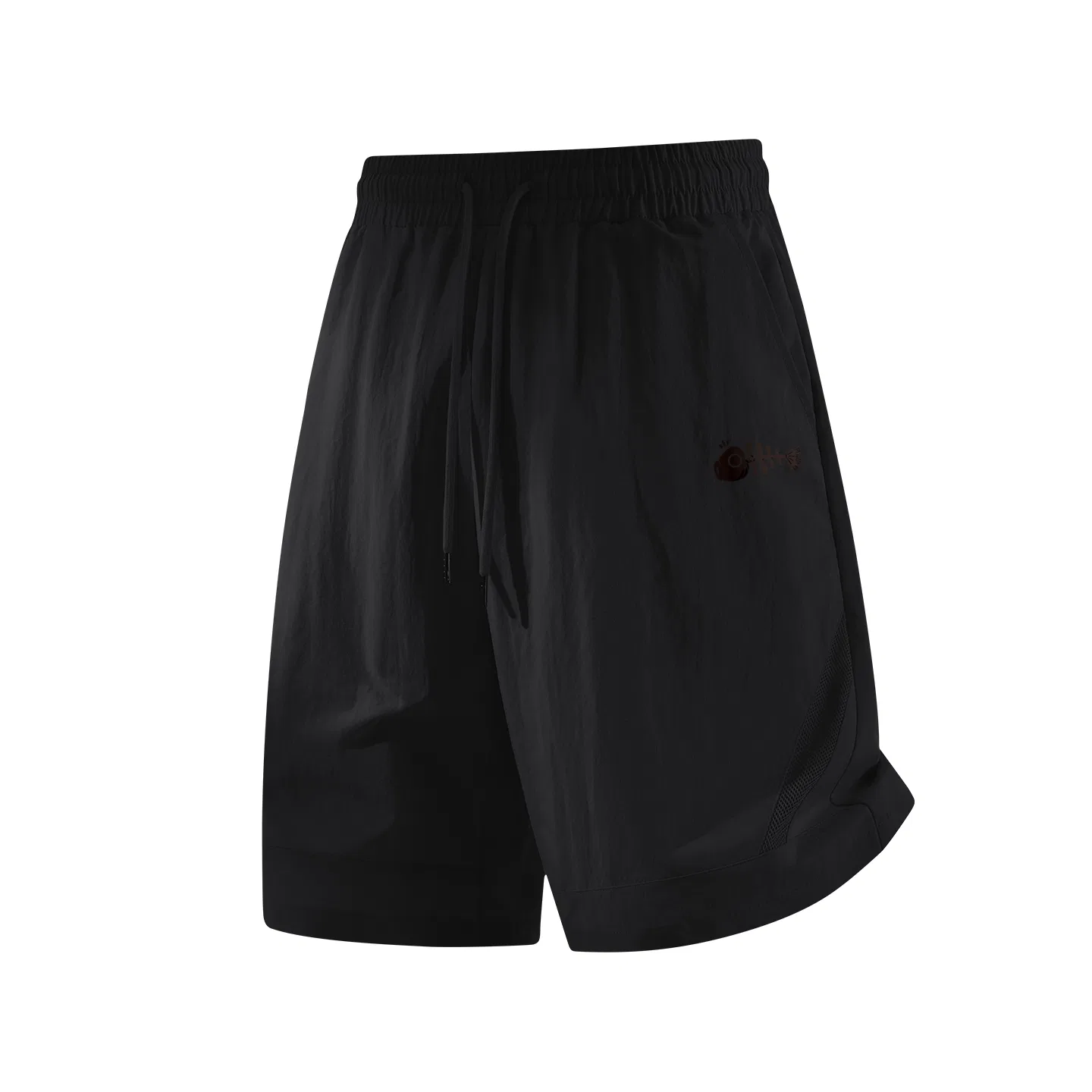 Детские шорты для мальчиков с сеткой Basic Drawstring Basketball Tonlion, Черный