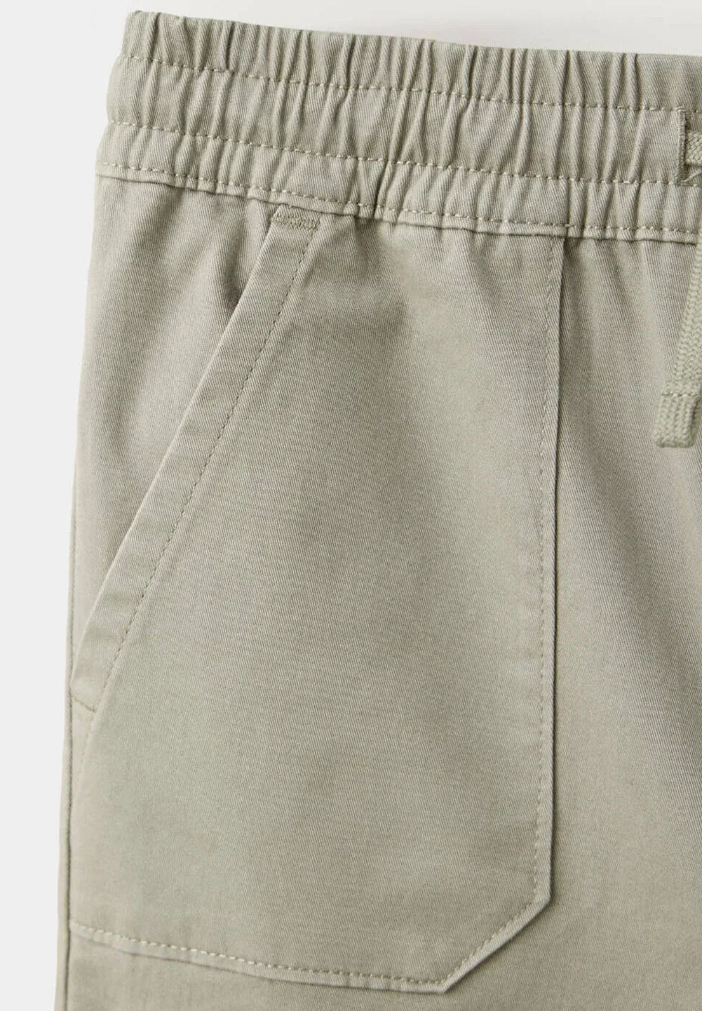 Детский - штаны Mango Kids, Khaki — фото 3
