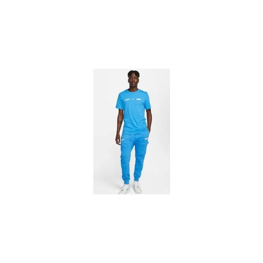 Спортивные штаны из футера с карго-карманами Standard Issue Fleece Cargo Nike, Синий — фото 2