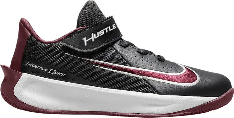 

Кроссовки Nike Team Hustle Quick 3 PS 'Dark Smoke Grey Beetroot', серый