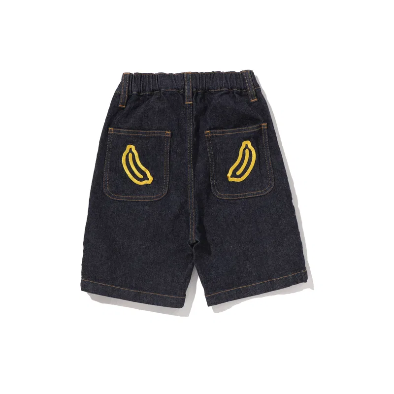 Детские шорты с принтом Pre School Shorts Moderate A BATHING APE, Dark Blue NYX — фото 3