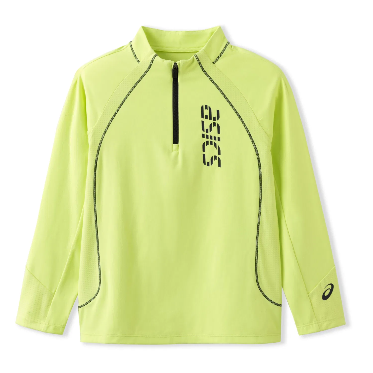 Детская футболка со стойкой и принтом ASICS, Neon Green 4015