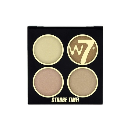 

Палитра мерцающих пудр Strobe Time Vivid Glow для женщин 0,42 унции макияж W7