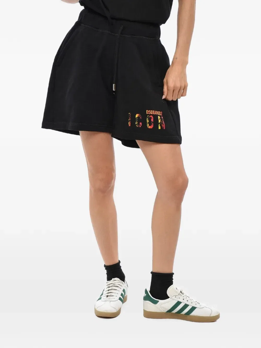 Шорты Icon Sunset с логотипом Dsquared2, черный