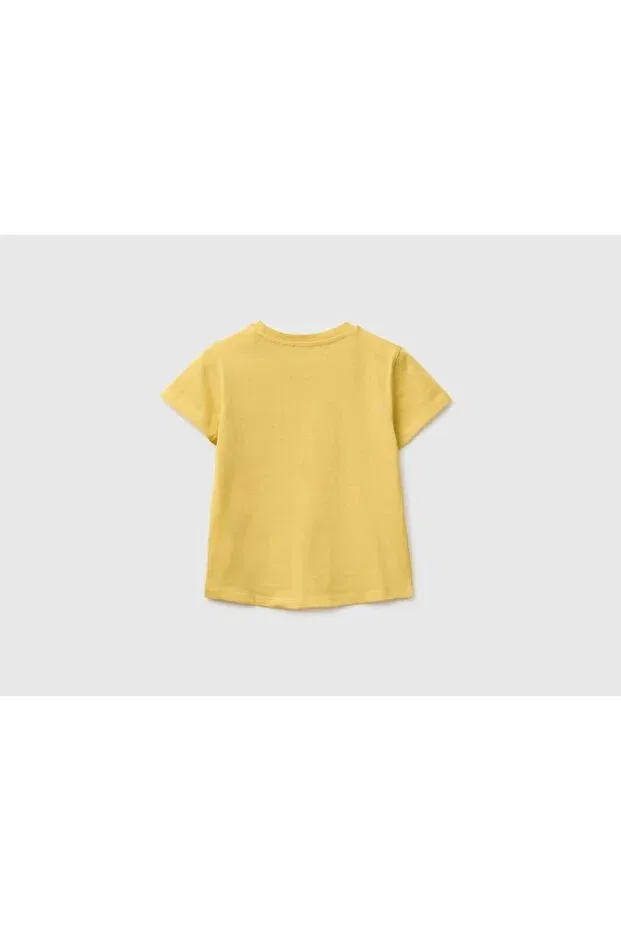 Детская футболка для девочек с принтом Tropical United Colors Of Benetton, Hardal — фото 2