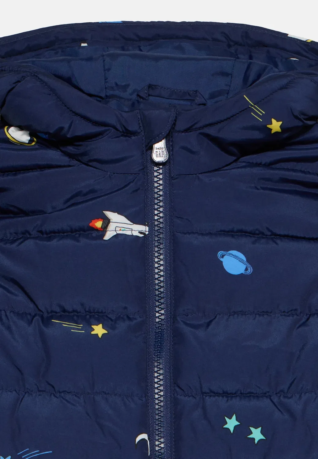 Пуховик унисекс - легкая куртка Gap, Military Blue — фото 3