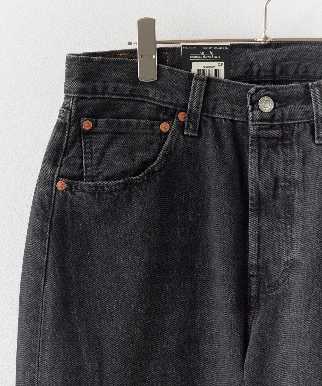Мужские джинсы свободного кроя 501 Loose Levi's, Black — фото 4