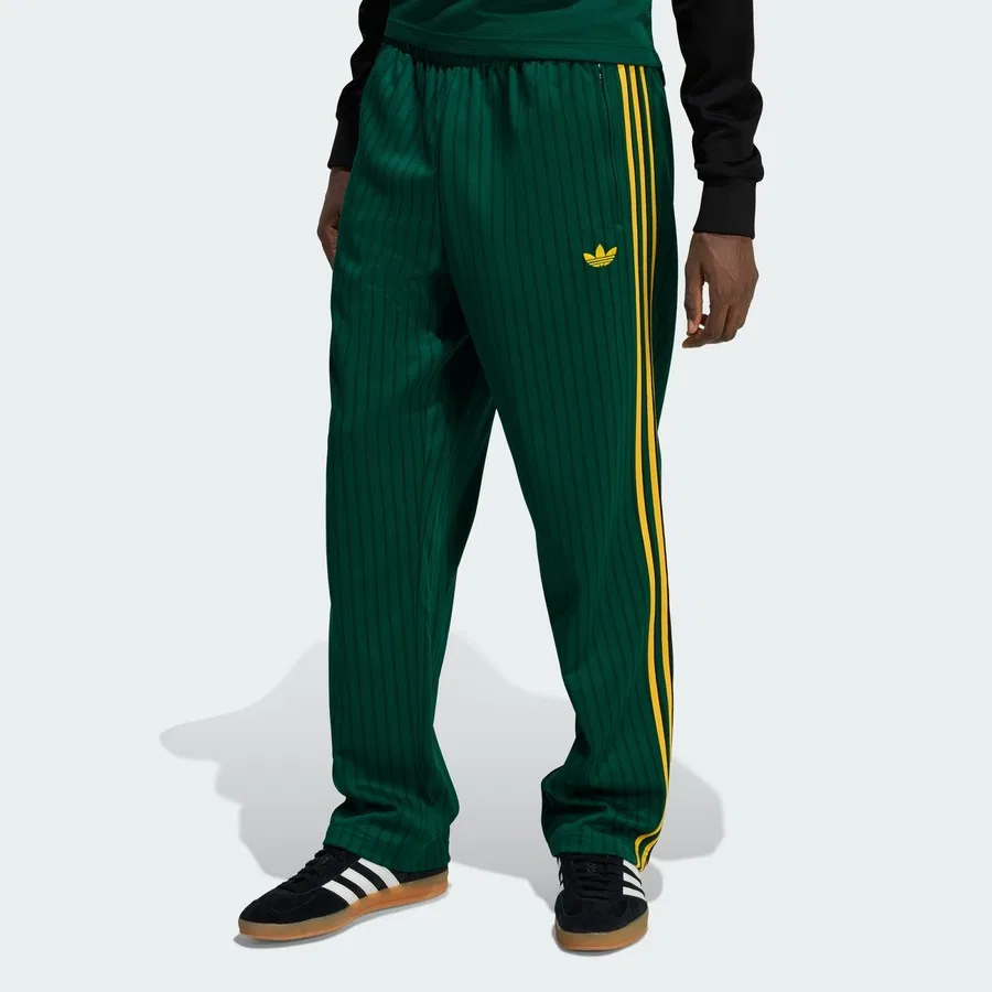 Спортивные брюки свободного кроя с принтом Firebird Pinstripes Loose adidas, Зеленый