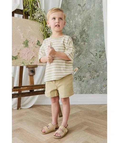 Детские шорты из хлопкового твила Barley JAMIE KAY, Beige — фото 4