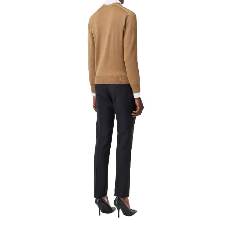 Женский свитер с длинным рукавом FW22 Knitwear Burberry, Khaki — фото 3