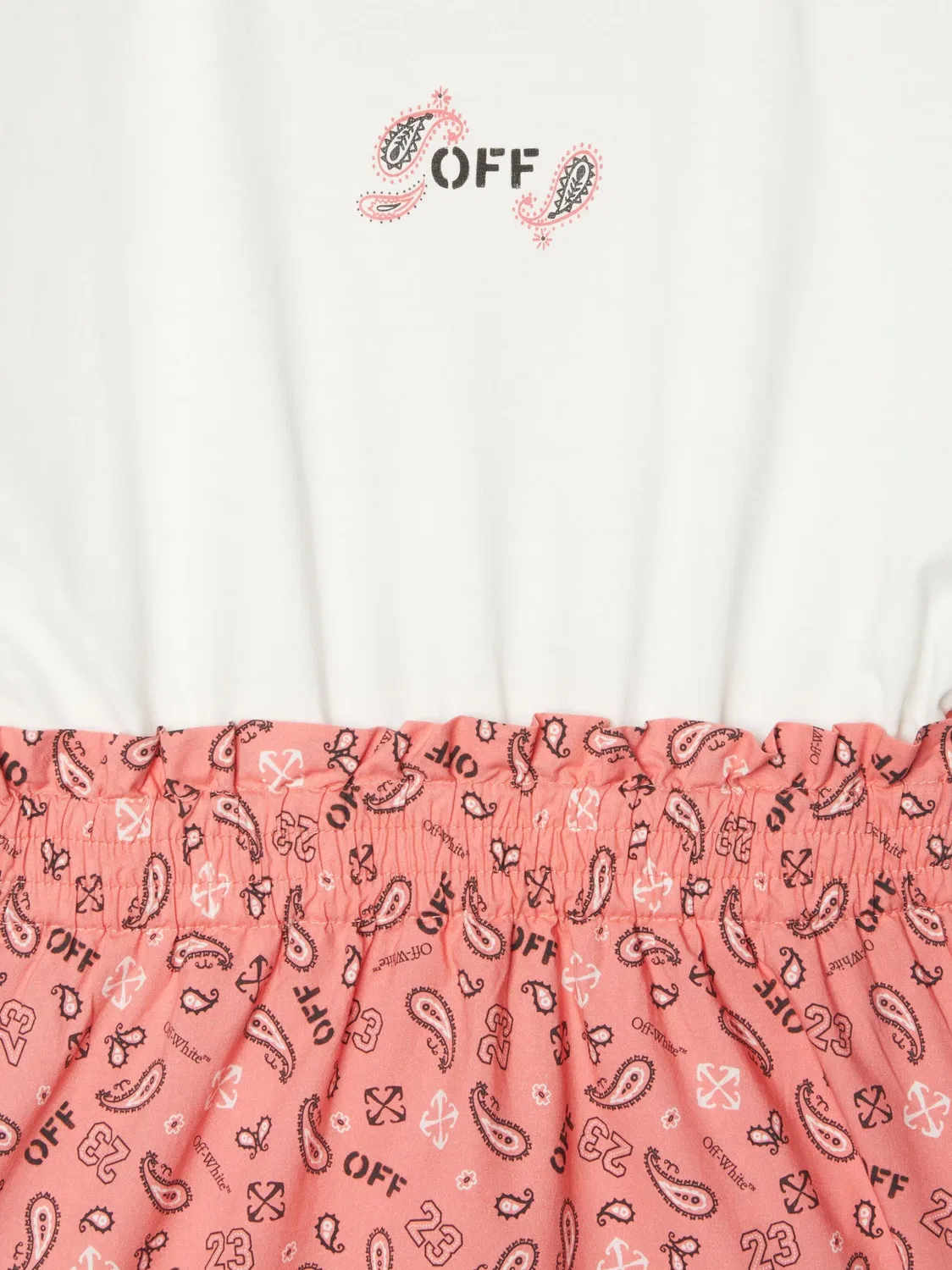 Платье с принтом банданы OFF-WHITE, белый — фото 2