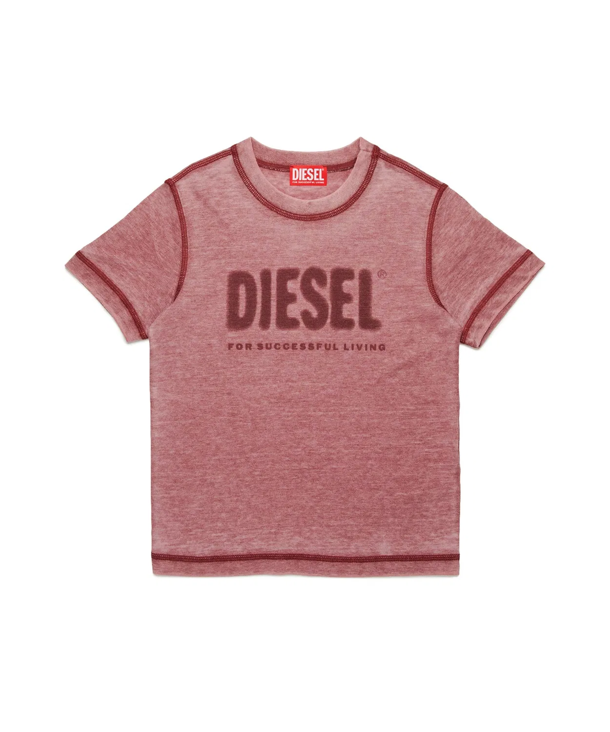 Детская футболка с коротким рукавом, с брендовым логотипом DIESEL KIDS, Red