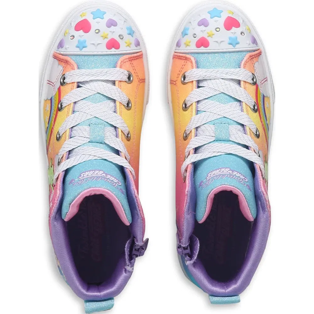 Детские кроссовки с мерцающими огоньками и рисунком из мишек Skechers, Multi Care Bear — фото 4