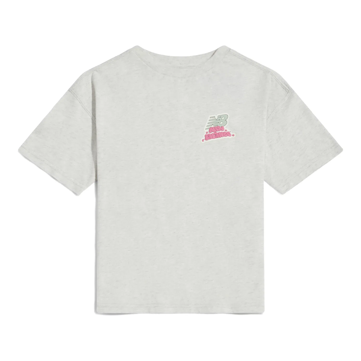 Детская футболка с коротким рукавом и принтом стикеров Sticker Pack Graphic T-Shirt New Balance, Ash Heather