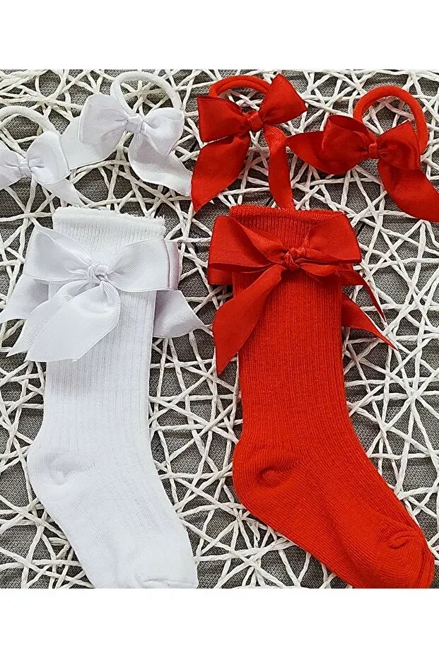 Детские носки для девочек с бантом Özkardeşler Baby, Mixed