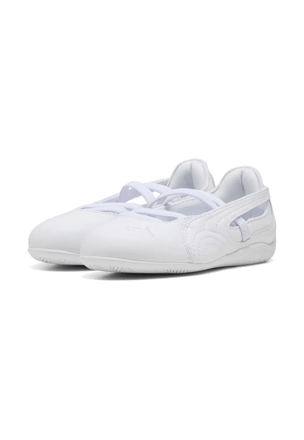 Балетные кроссовки Speedcat - балетки с ремешком на щиколотке Puma, White — фото 2