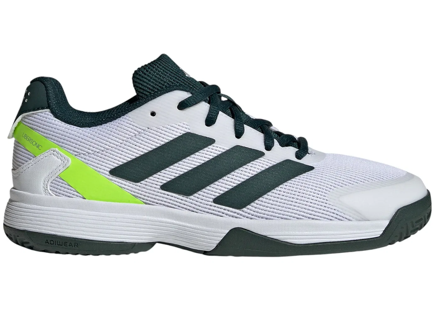 Детские кроссовки для мальчиков с сетчатым верхом Adidas Ubersonic, Pure Teal Silver Metallic Lucid Lemon