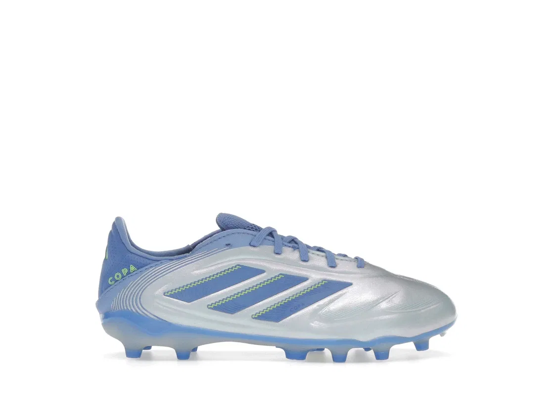 Детские бутсы с длинным рукавом Adidas Copa Pure 3 Elite FG/MG, Halo Blue/Blue Fusion/Lucid Lemon